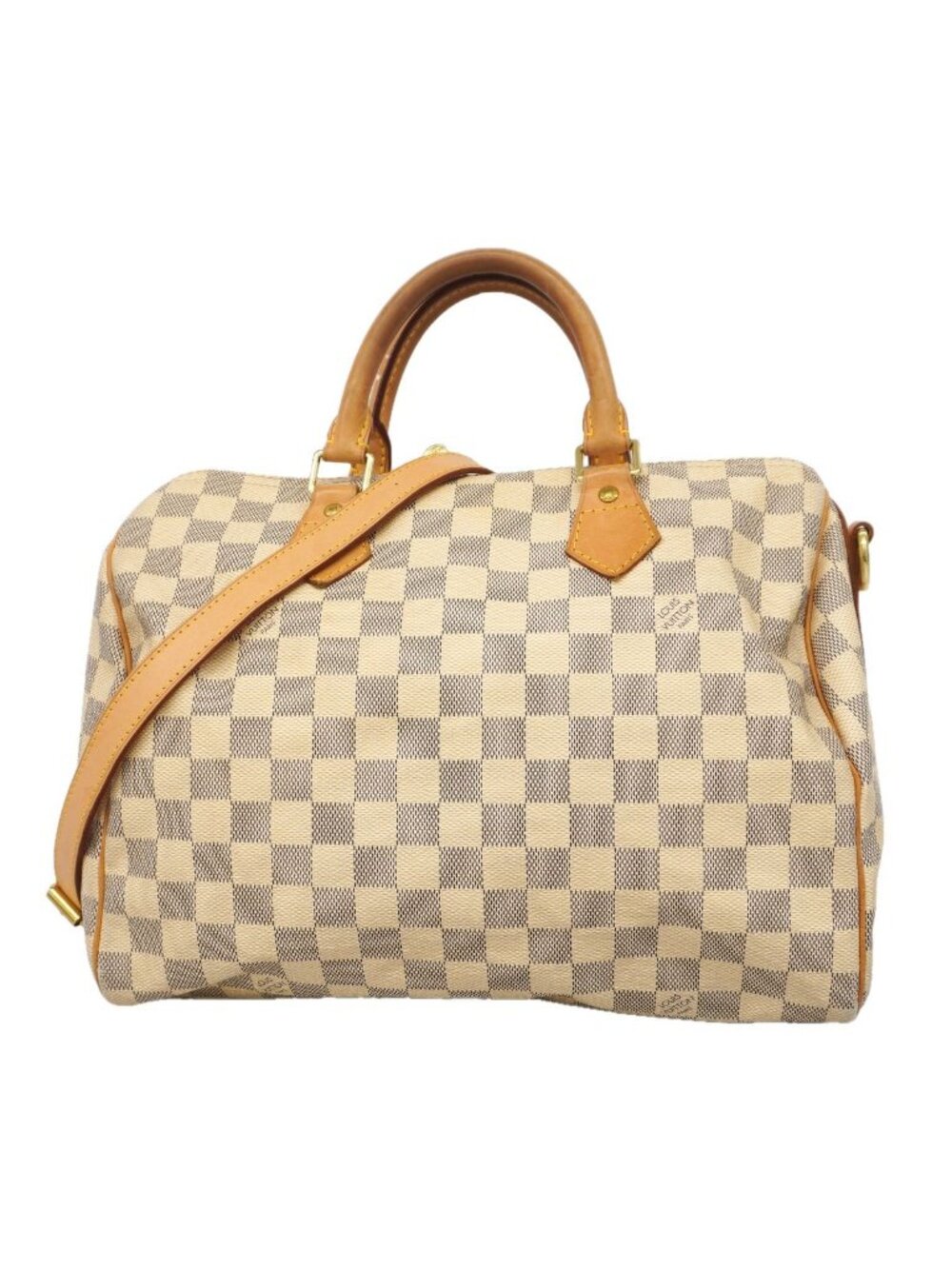 Louis Vuitton Handbag Damier Azur Speedy Bandouliere 30 White
